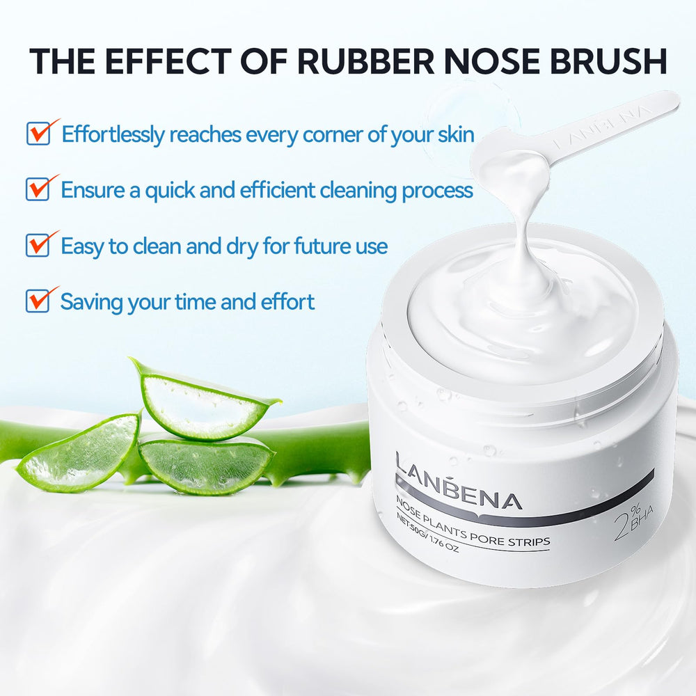 LANBENA blackhead remover mask cream container ready for application