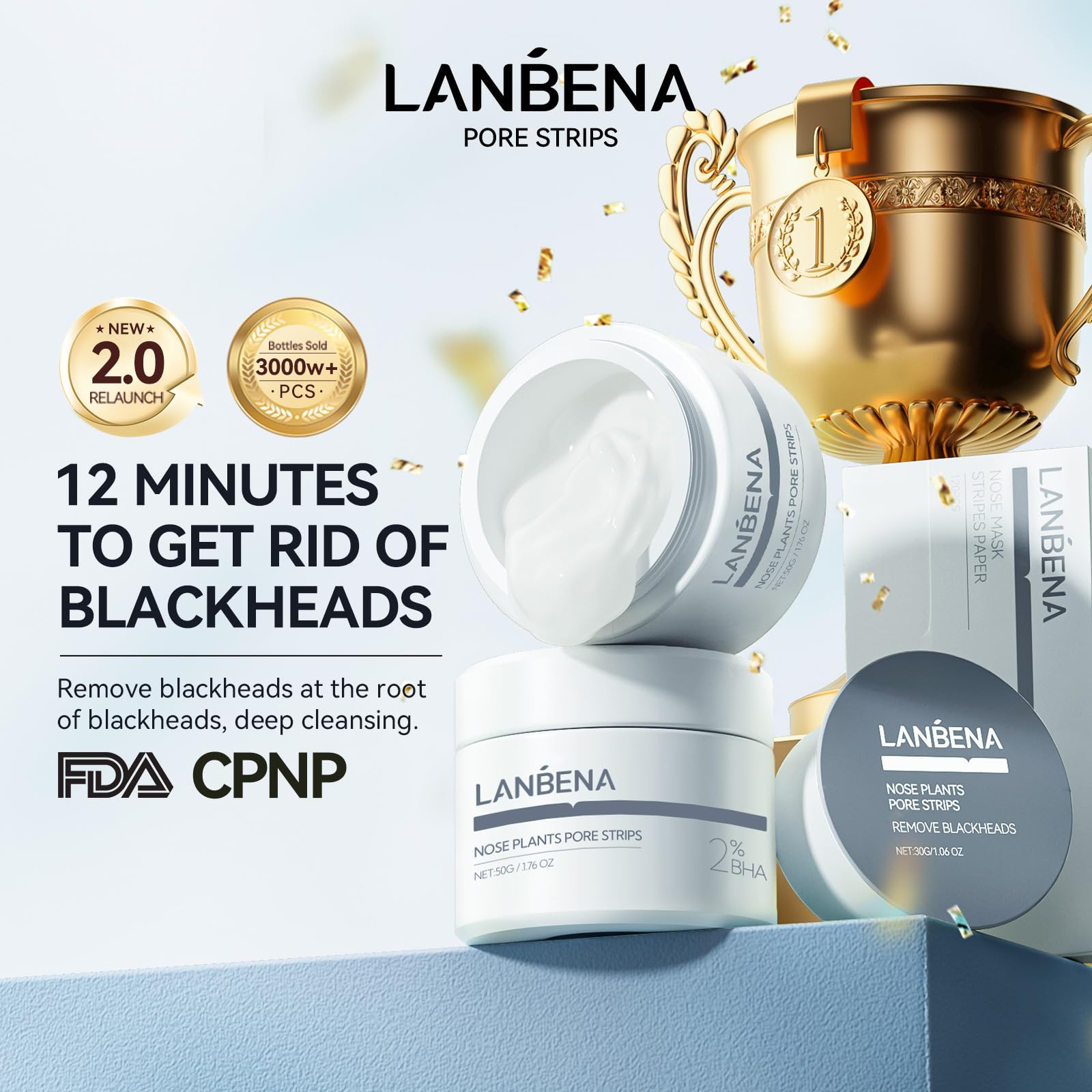 LANBENA box with 100 sheets and generous capacity details