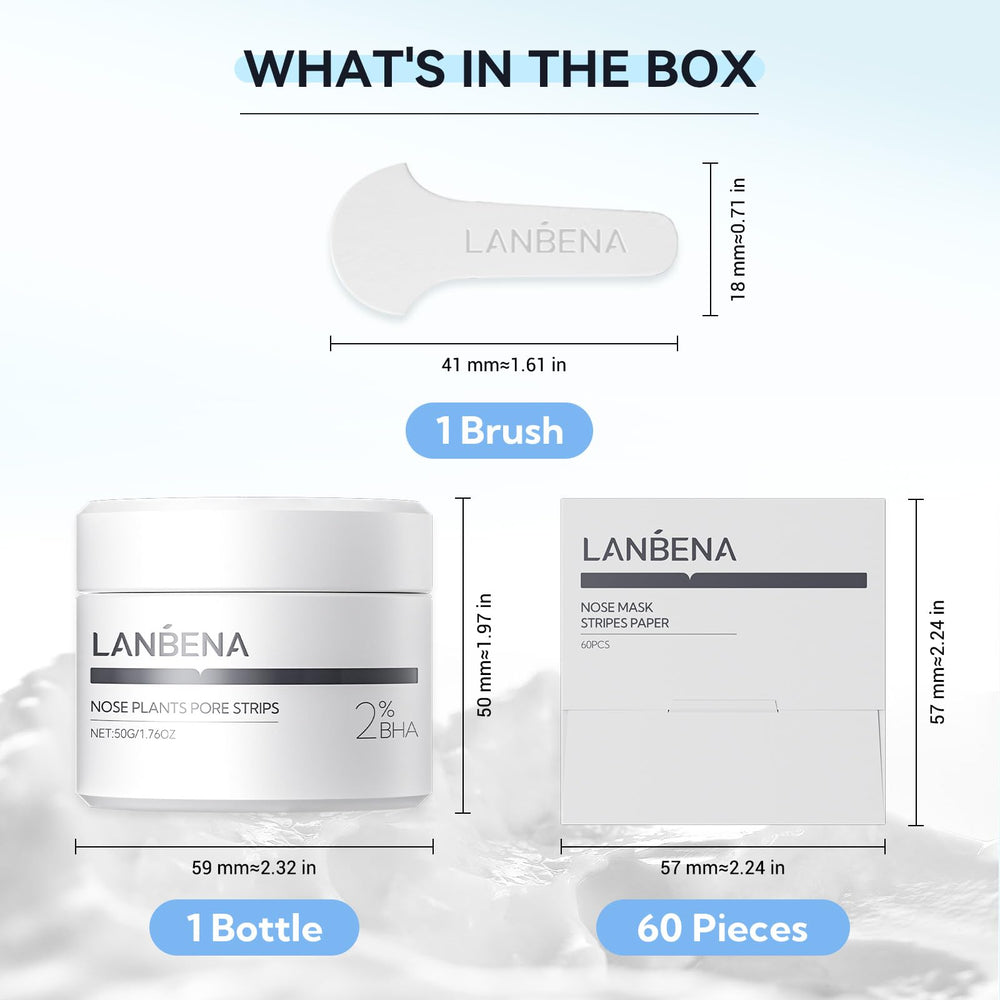 LANBENA soft nose brush close-up for precise cleansing