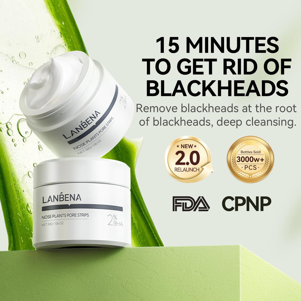 LANBENA nose mask application demonstrates easy pore cleansing at home.