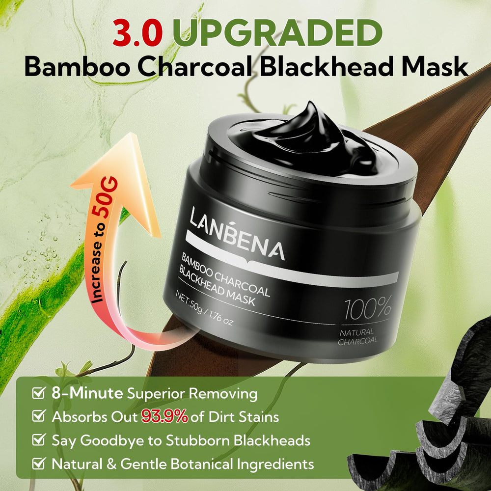 LANBENA nose pore strips pack ready for quick cleansing session.