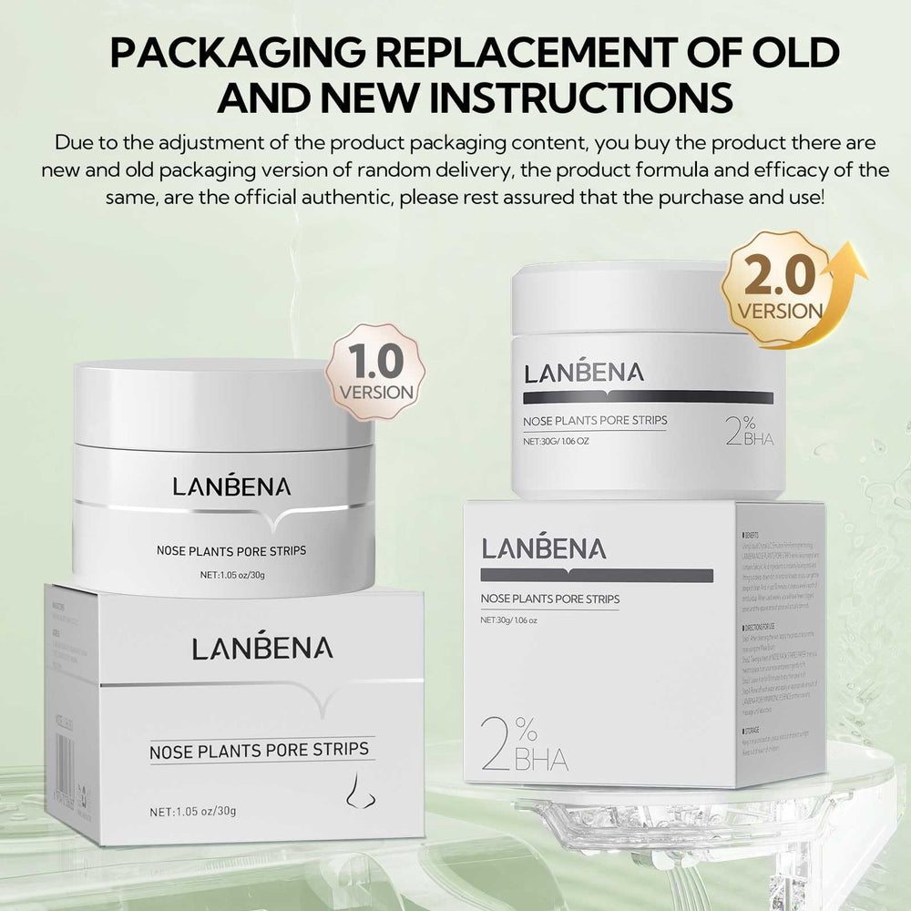 LANBENA nose-strip close-up highlights simple, effective pore cleansing design.