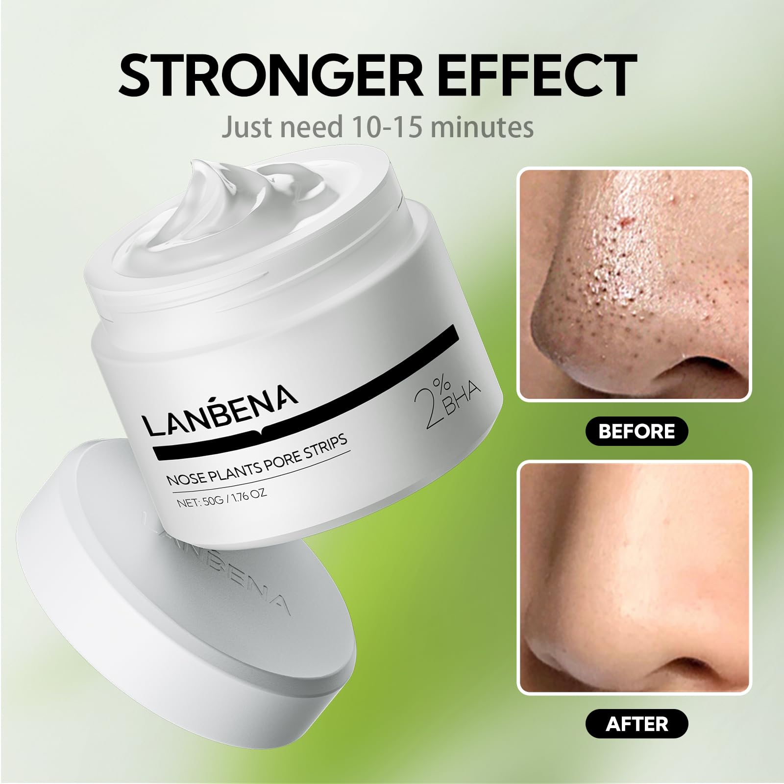 LANBENA nose strips application brush for mess-free precise use.