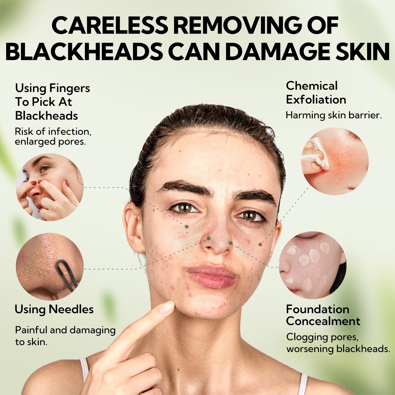 LANBENA packaging and instructions shown for easy at-home skincare routine.