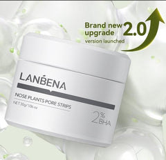 LANBENA peel-off mask removal close-up highlighting texture.