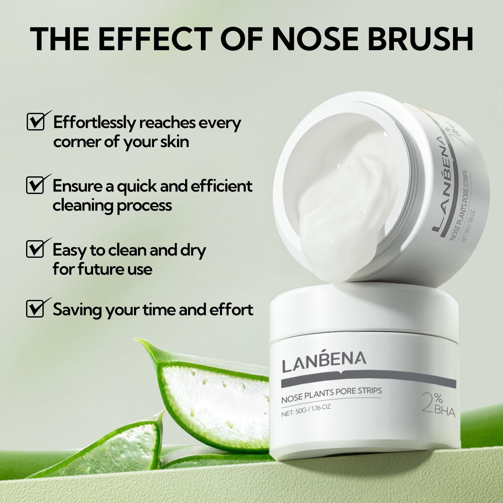 LANBENA warm-water-soften tip image demonstrates prep before use.