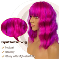 LANCAINI loose wavy medium-length wig showing natural texture for casual outfits
