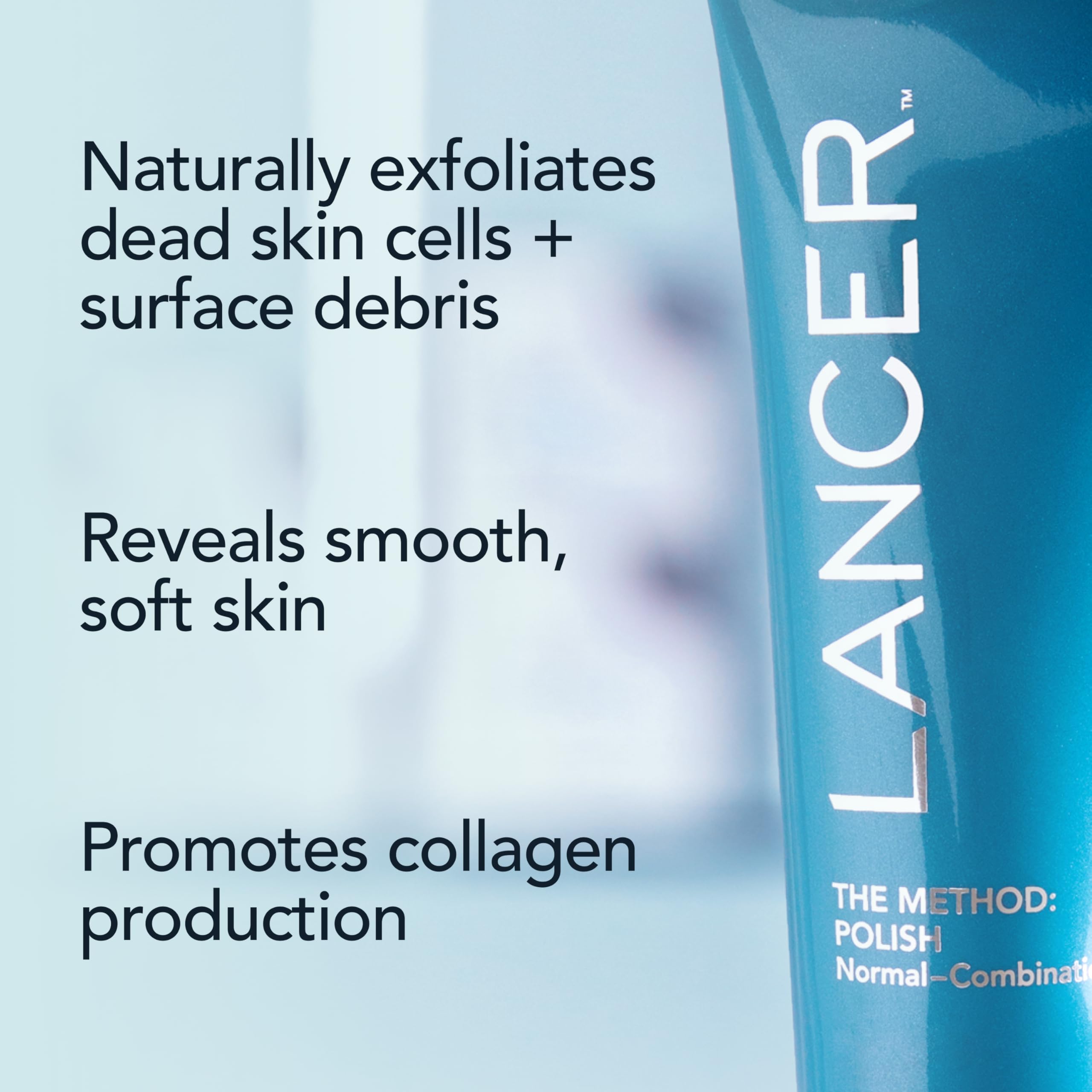 Lancer Polish pomegranate enzymes detail emphasizes moisturizing benefits for nourished skin.