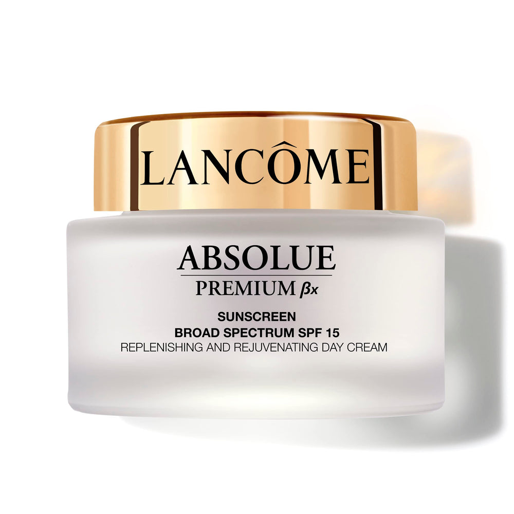 Lance9me Absolue Premium BX Day Cream jar closeup shows rich hydrating texture.