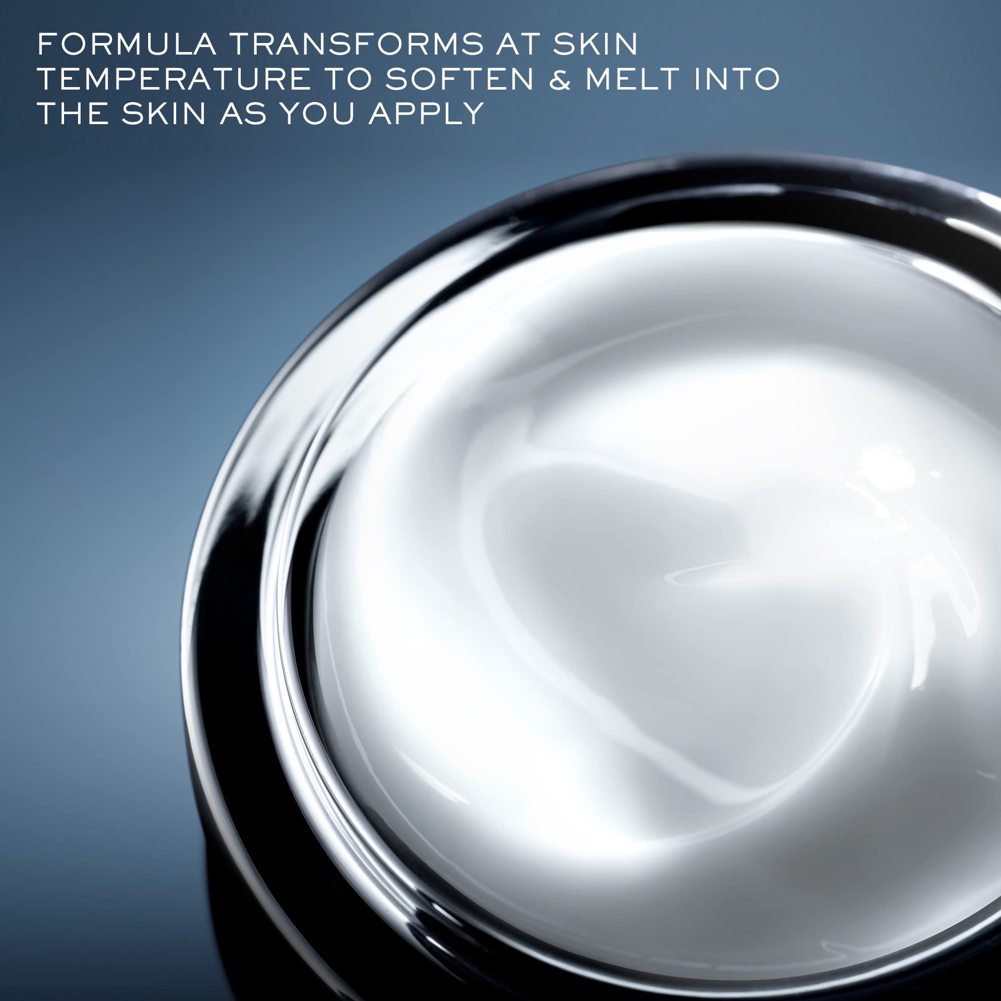 Lancôme Advanced Génifique Night Cream jar closeup highlighting silky texture and soothing feel.
