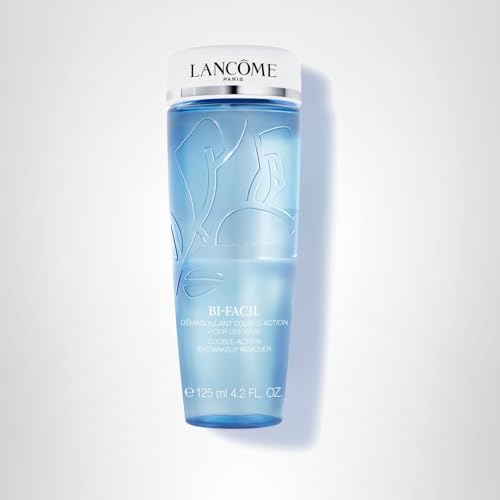 Lancôme Bi-Facil residue-free cleansing leaves skin feel purified after removal.