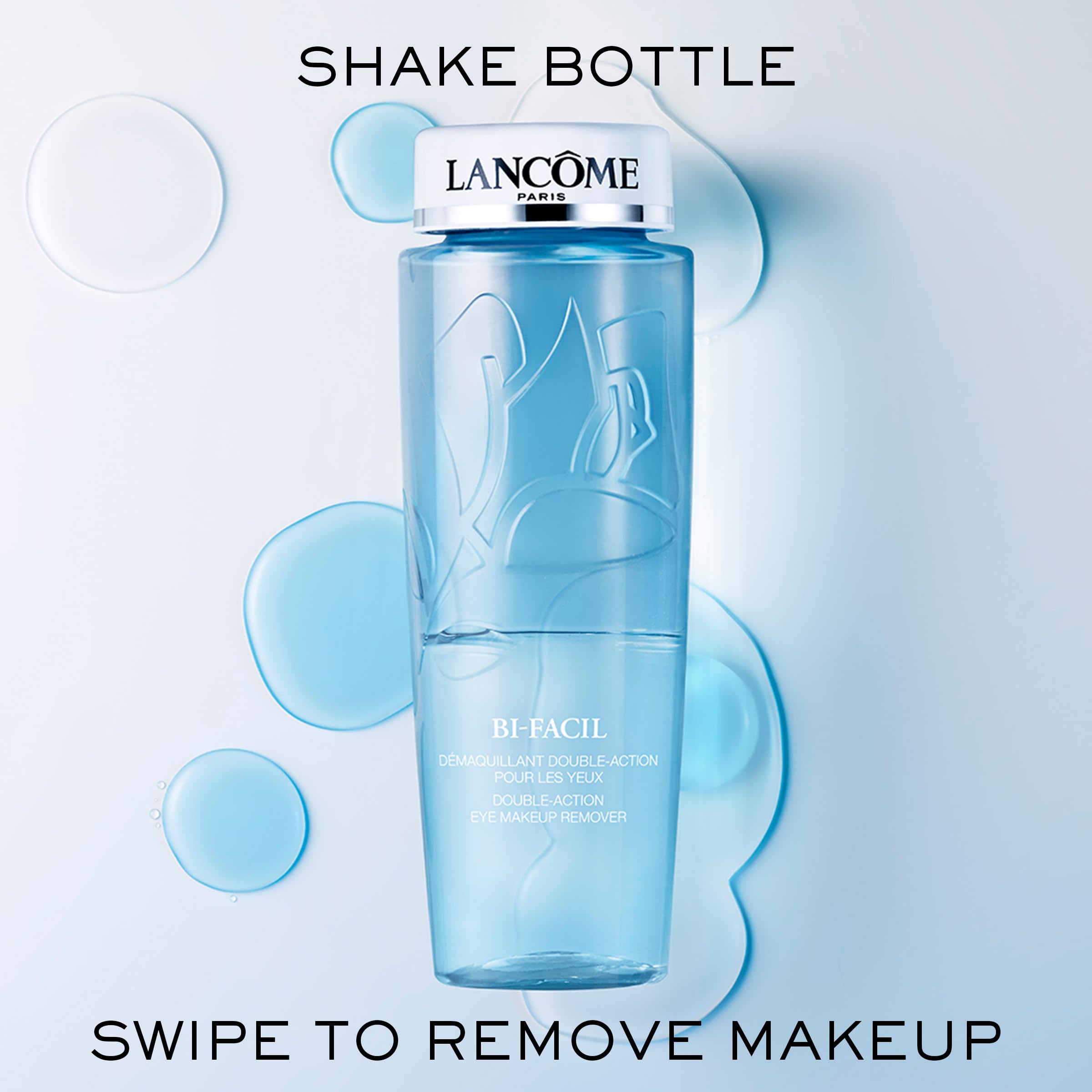 Lancôme Bi-Facil clean, minimal skincare routine setup featuring the remover.