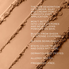 Lancôme Blush Subtil 217 Miel Glace powder texture close-up shows ultra-fine finish.