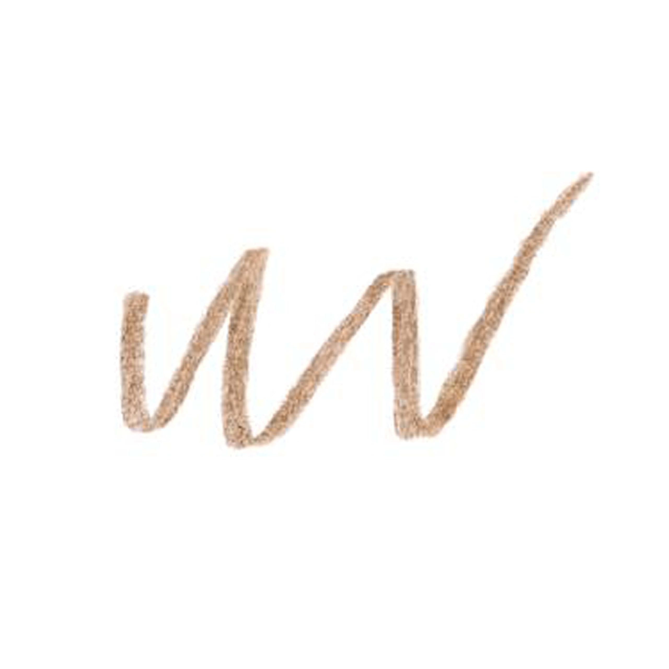 Lancôme brow pencil swatch in Dark Blonde 02 for soft, believable color