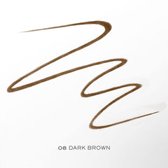 Lancôme brow pencil with spoolie close-up showing grooming and shaping in natural finish.