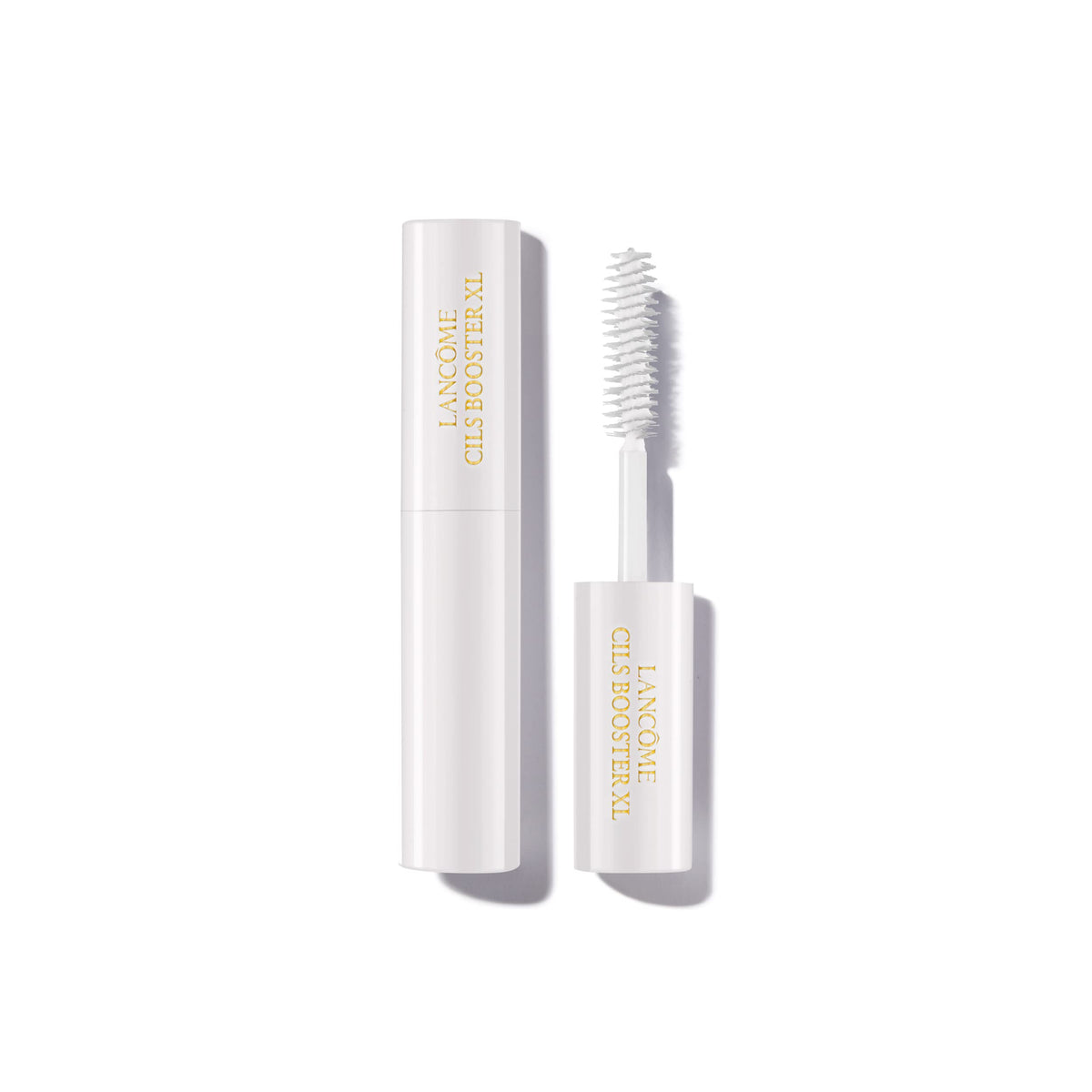 Lancôme Cils Booster XL bottle and soft-fluff brush for a smoother lash base.