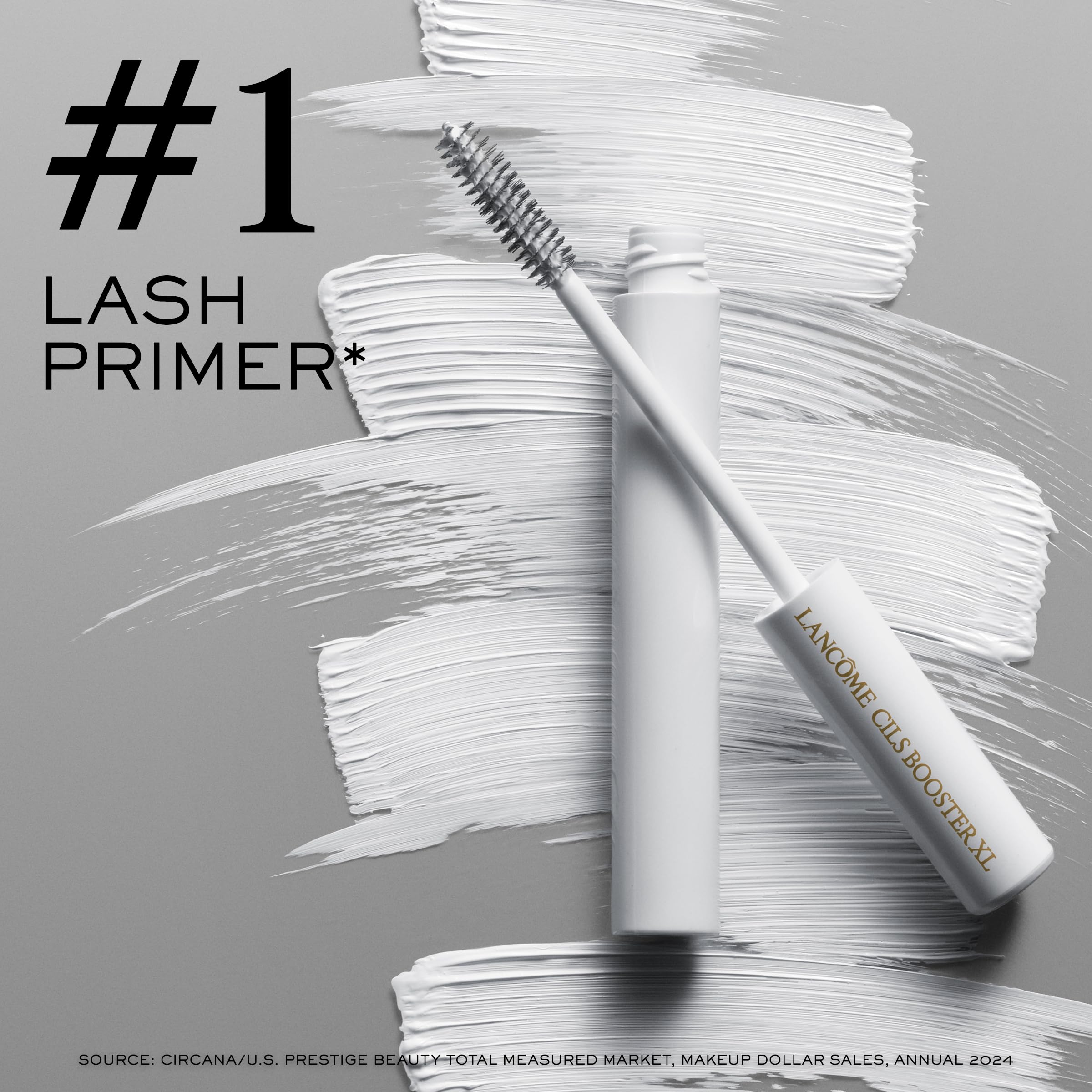 Lancôme Cils Booster XL soft-fluff brush enables precise lash coating.