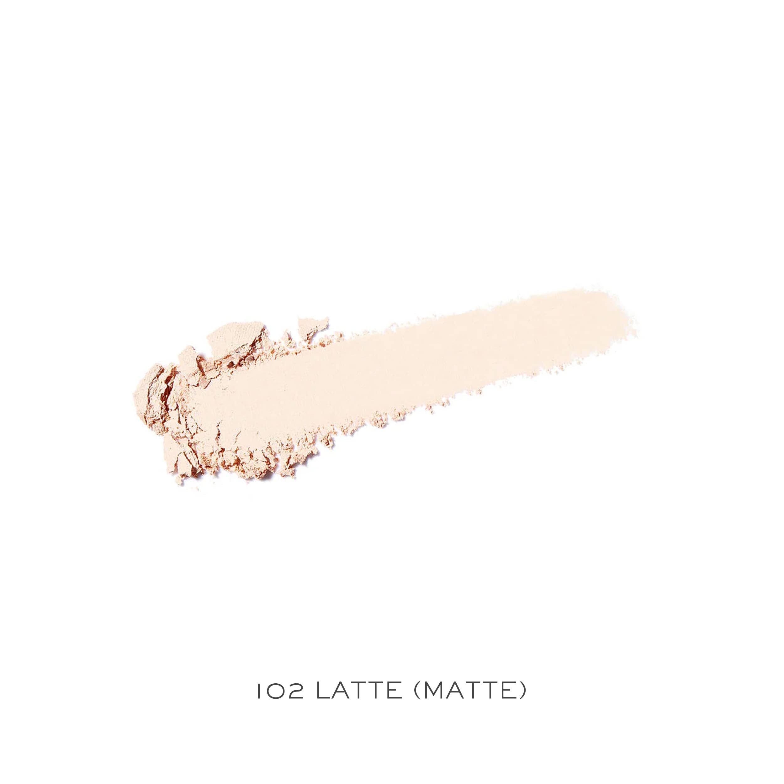 Lancôme Color Design Latte Matte swatches on skin, delivering crease-resistant shade for lasting looks.