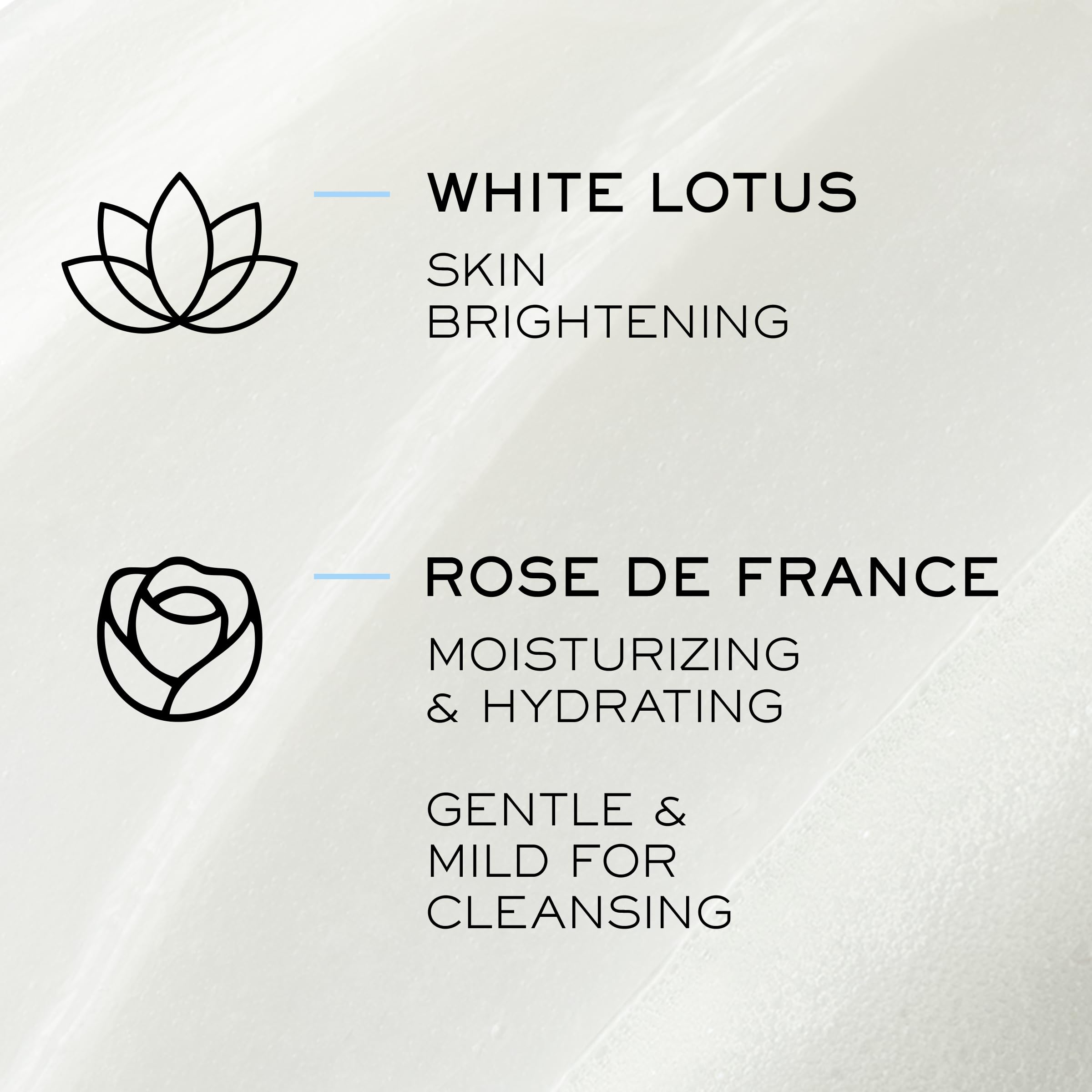 Lancôme Crème Radiance with Rose de France soothing extract for calm cleansing