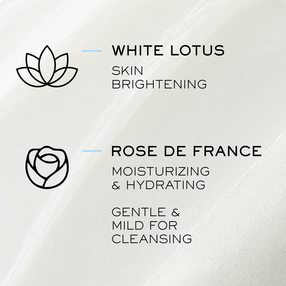 Lancôme Crème Radiance with Rose de France soothing extract for calm cleansing