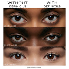 Lancôme Définicils close-up showing root-to-tip lash separation.