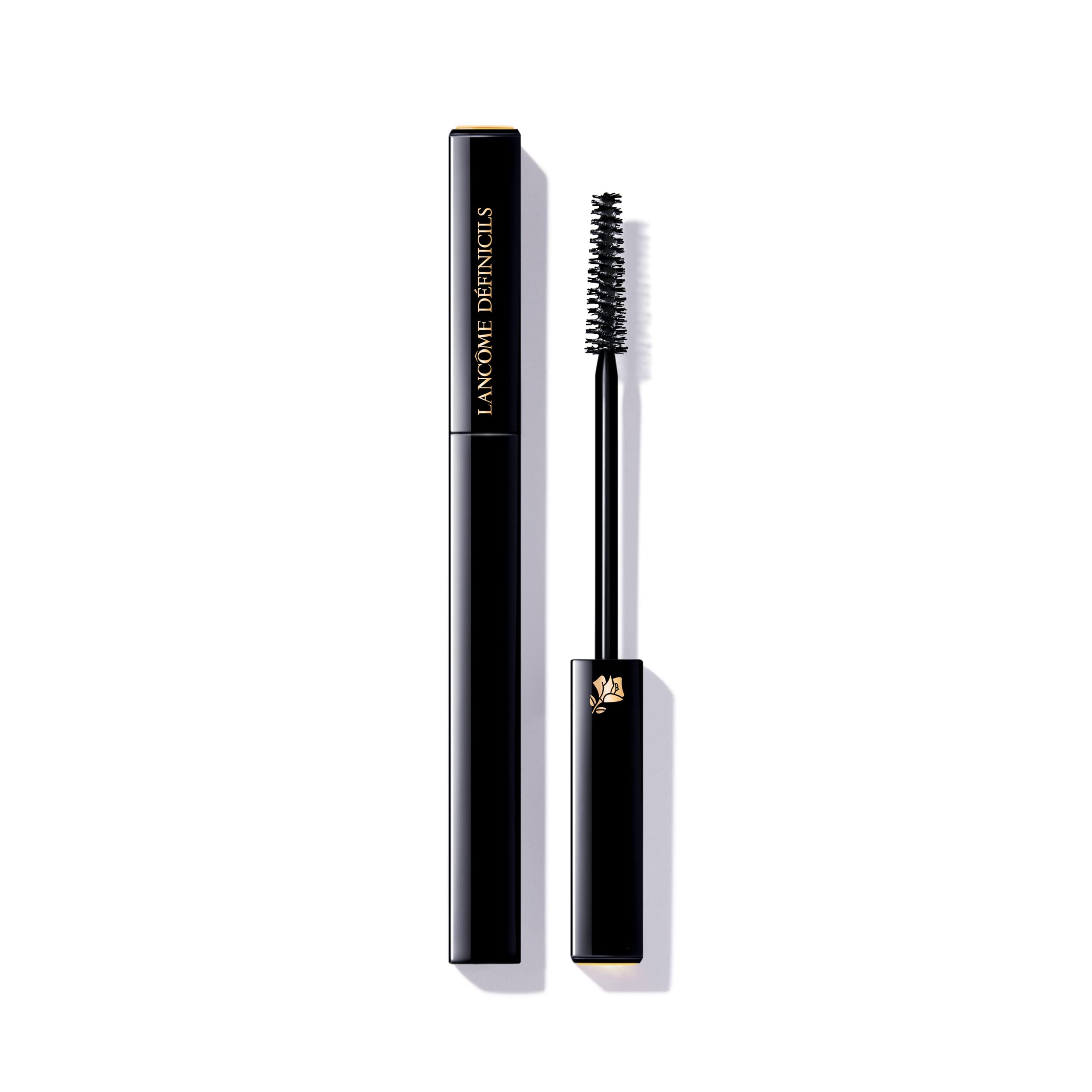 Lancôme Definicils mascara bottle shows sleek design for natural-length definition.