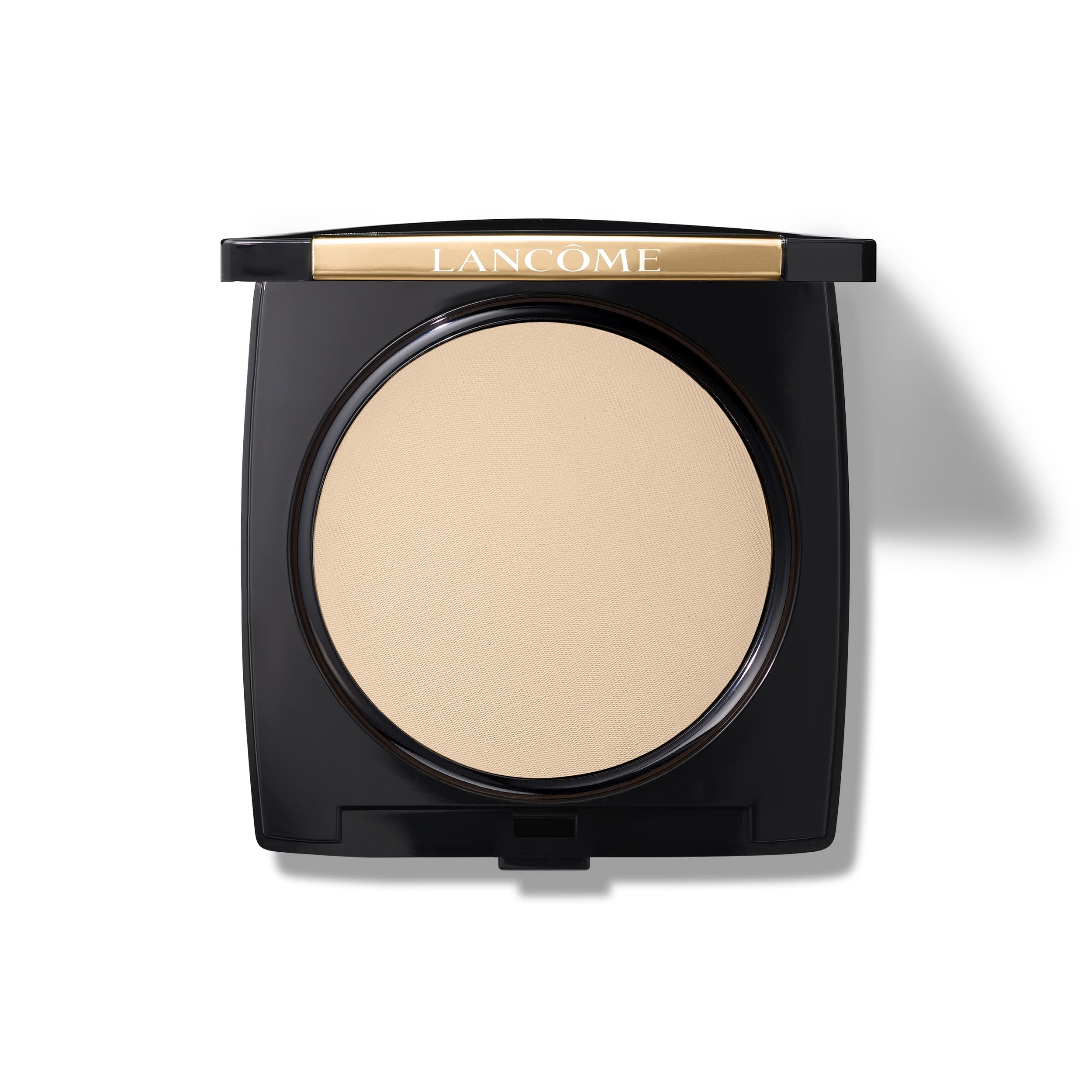 Lancôme Dual Finish Powder Compact Open shows buildable coverage for natural matte skin.