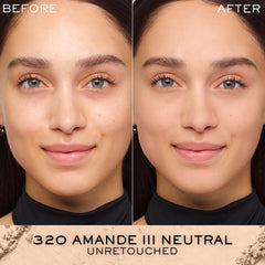 Lancôme Dual Finish dry-application brush stroke delivers smooth, even coverage