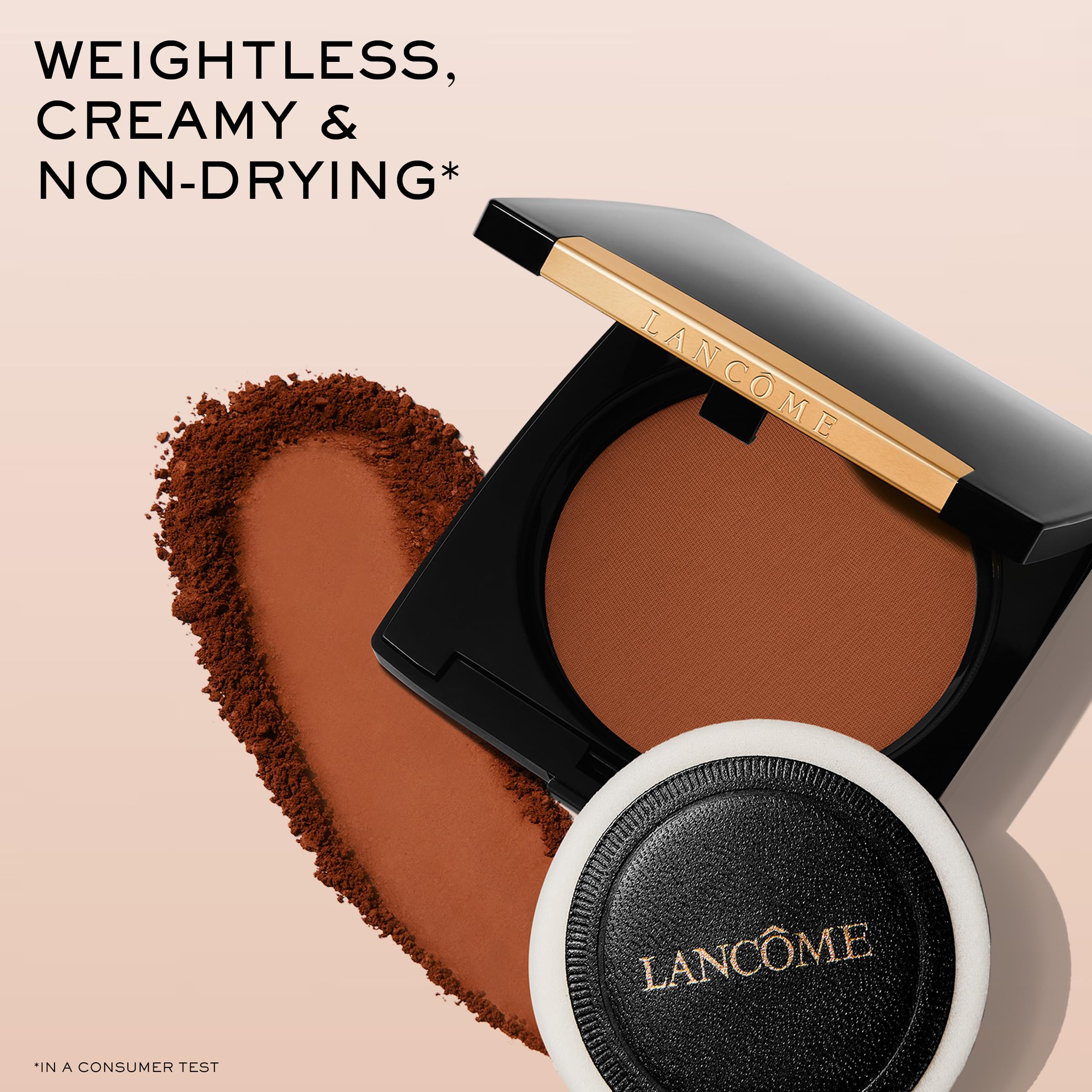 Lancôme Dual Finish Powder Packaging Closeup reveals premium compact design.