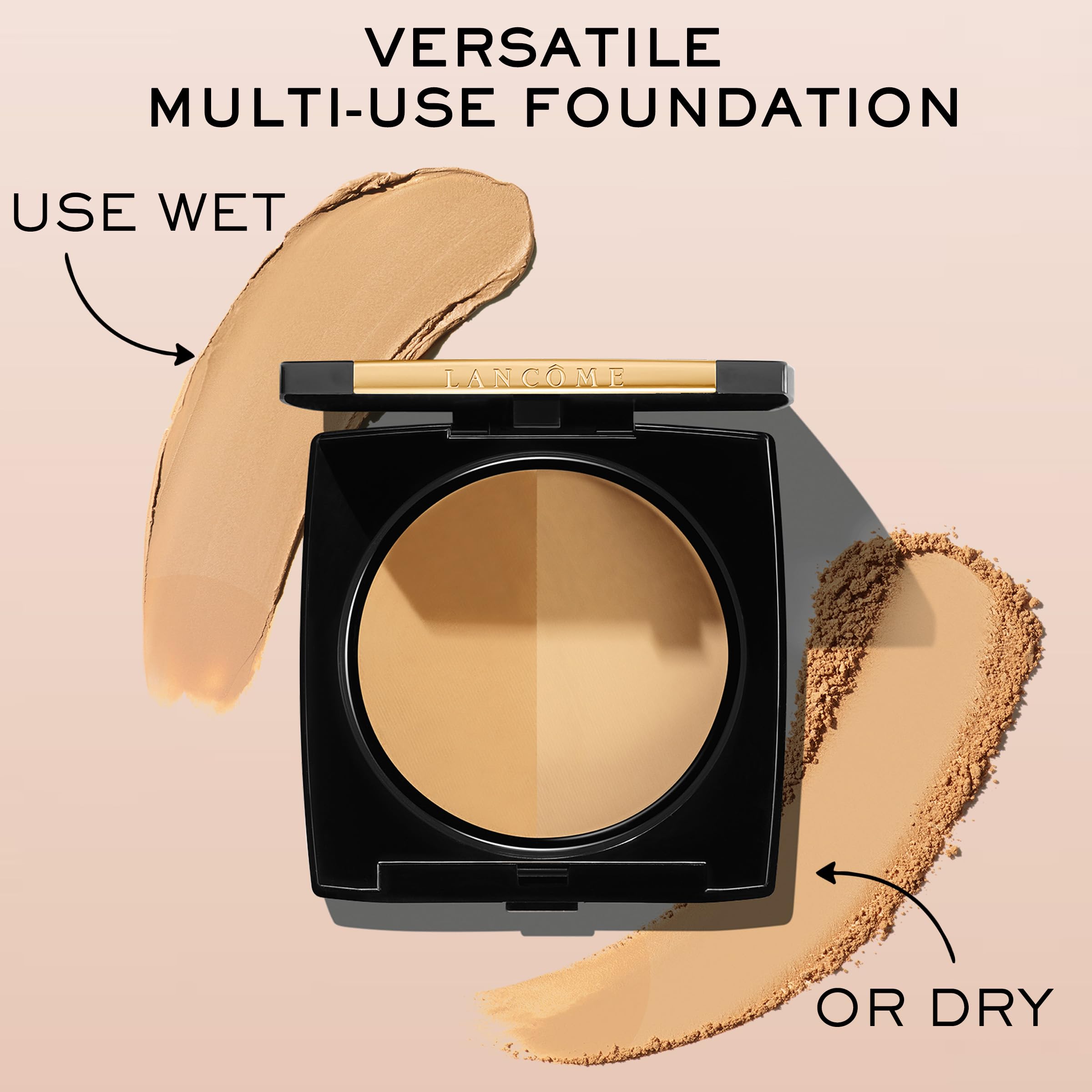 Lancôme Dual Finish compact packaging for on-the-go touch-ups