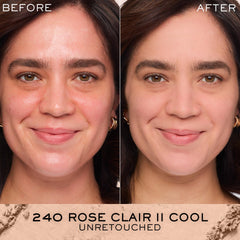 Lancôme Dual Finish powder wet application demonstrates a liquid-like finish with buildable coverage.