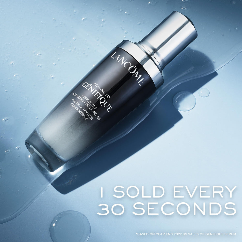 Génifique serum as a base under makeup for better absorption.