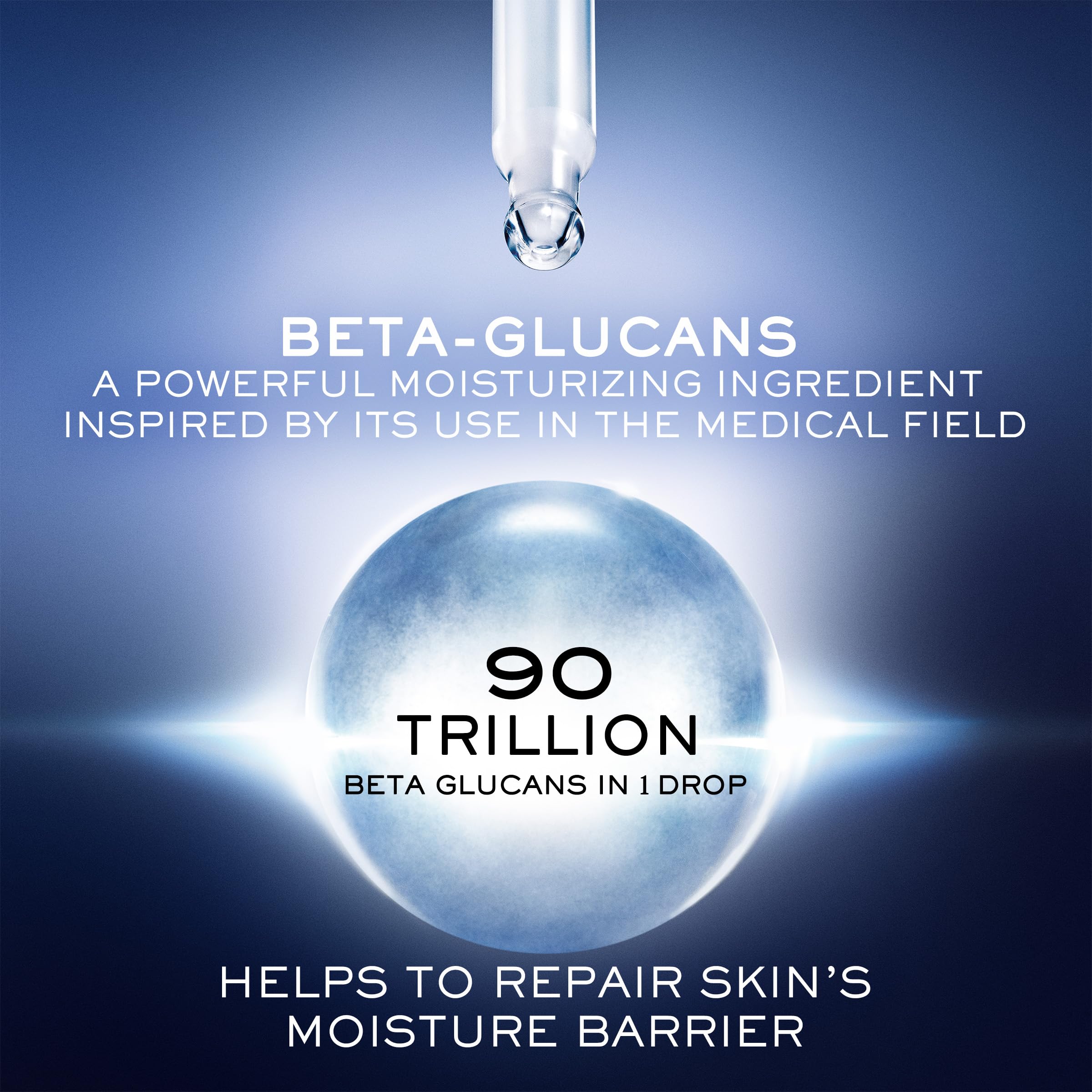 Lancôme Génifique Ultimate Dual Recovery Serum application gesture suggests soothing daily routine.