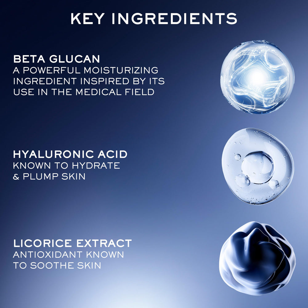 Lancôme Génifique Ultimate Dual Recovery Serum beta-glucan graphic explains barrier support