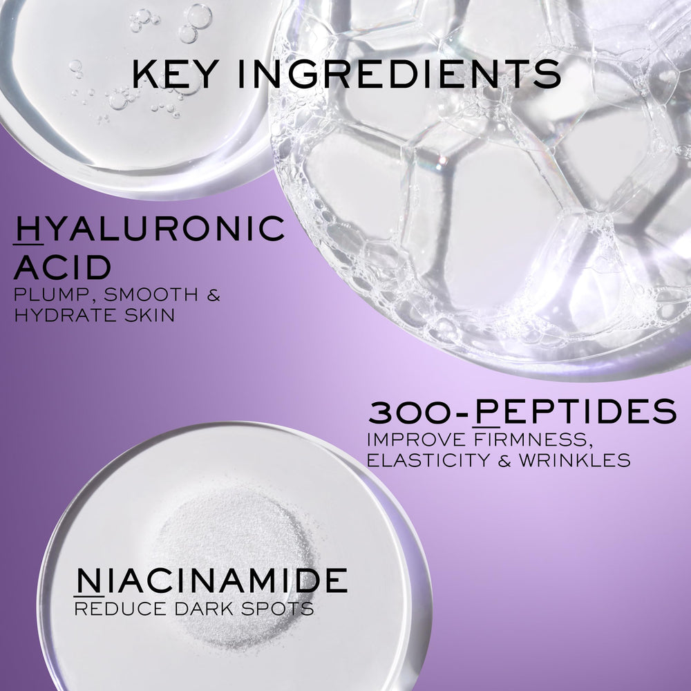 Lancôme Rénergie H.P.N. 300-Peptides ingredient panel emphasizes multi-peptide renewal.