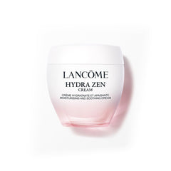 Lancôme Hydra Zen cream jar closeup shows rich texture and lasting hydration