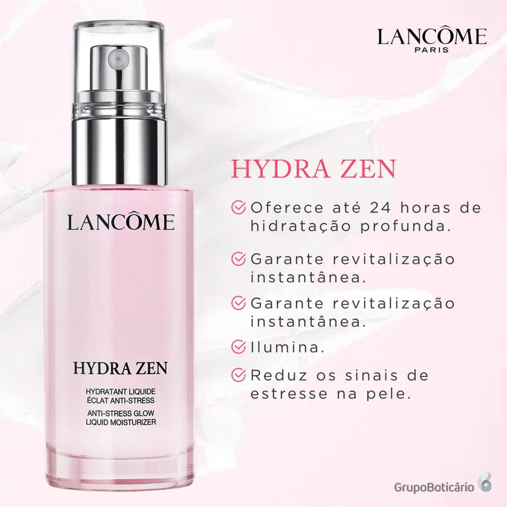 Lancôme Hydra Zen Glow application-swatch demonstrates smooth, even application and a radiant finish.