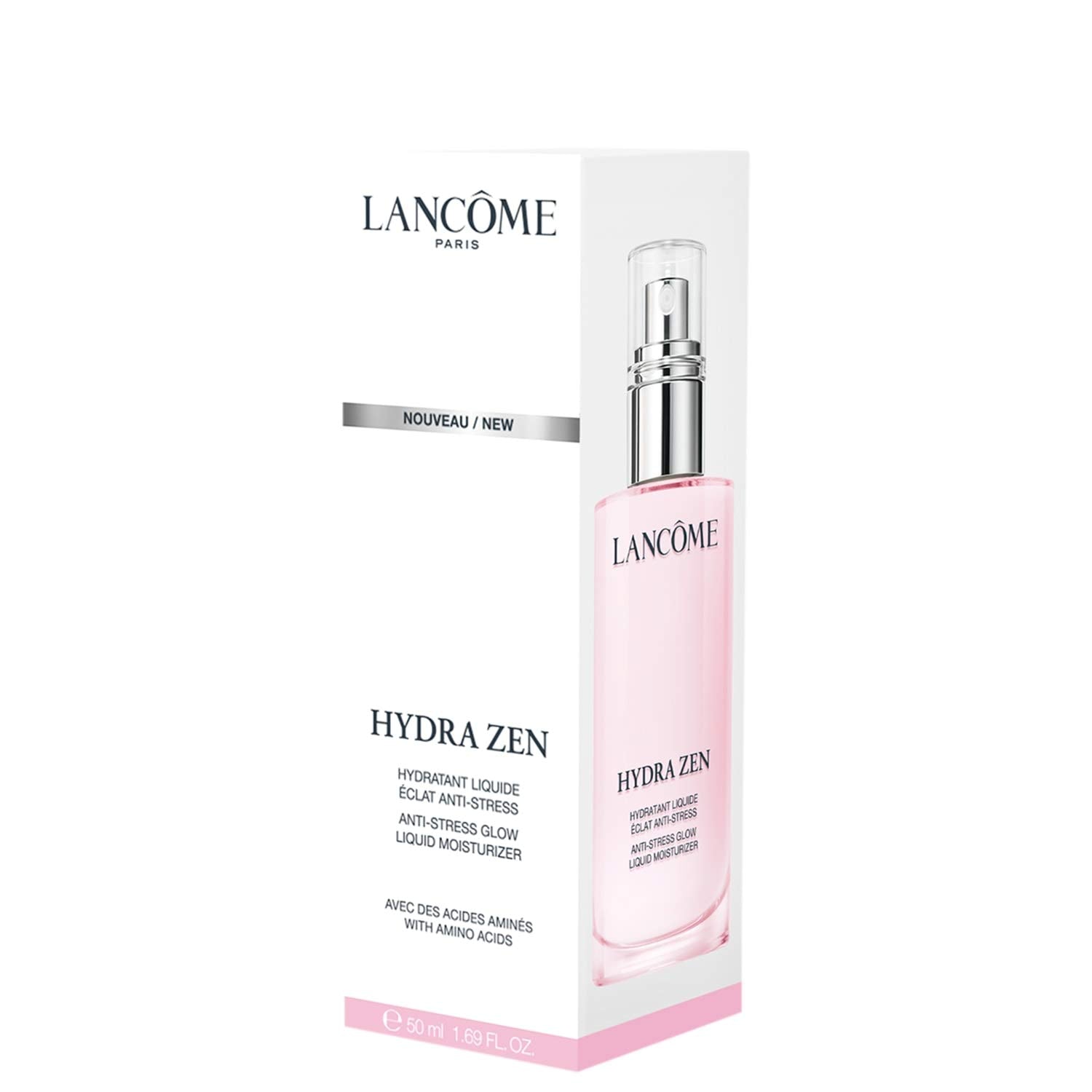 Lancôme Hydra Zen Glow rose-extract highlights gentle antioxidant support for the skin.