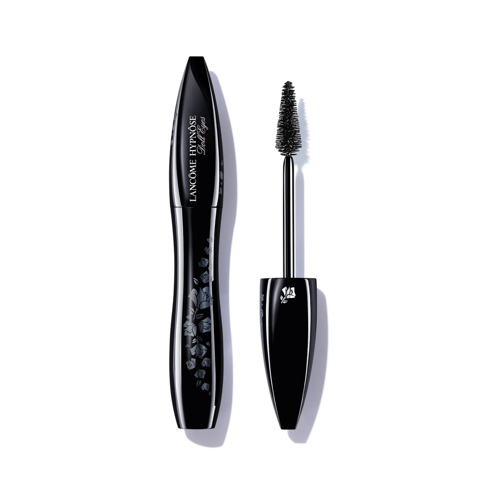Lancôme Hypnôse bottle close-up showing long-wear shine on lashes
