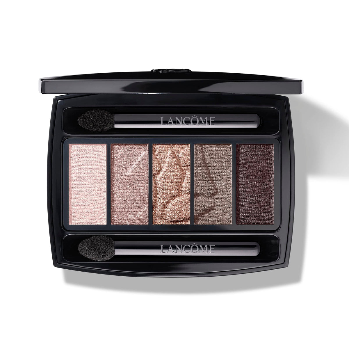 Lancôme Hypnôse Palette Fraîcheur Rose opened with velvet matte and metallic shades for day-to-night looks.