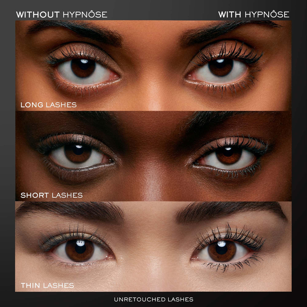 Lancôme Hypnôse brush closeup shows POWERFULL wand thickening from root to tip.