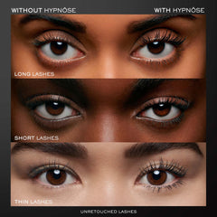 Lancôme Hypnôse Mascara powerful brush closeup demonstrates root-to-tip thickening for fuller lashes.