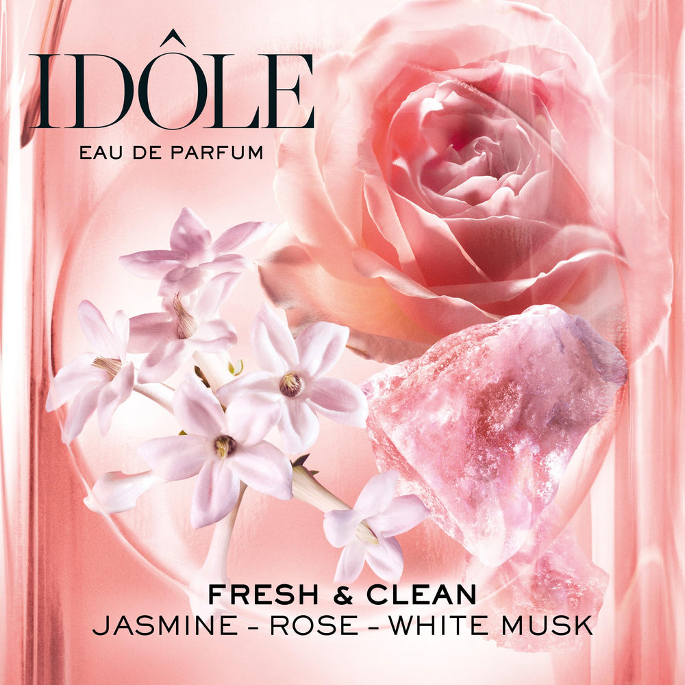 Lancôme Idôle Body Up being applied after shower demonstrates daily moisturizing ritual.