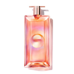 Lancôme Idôle Nectar bottle front reveals a peach glow and modern elegance.
