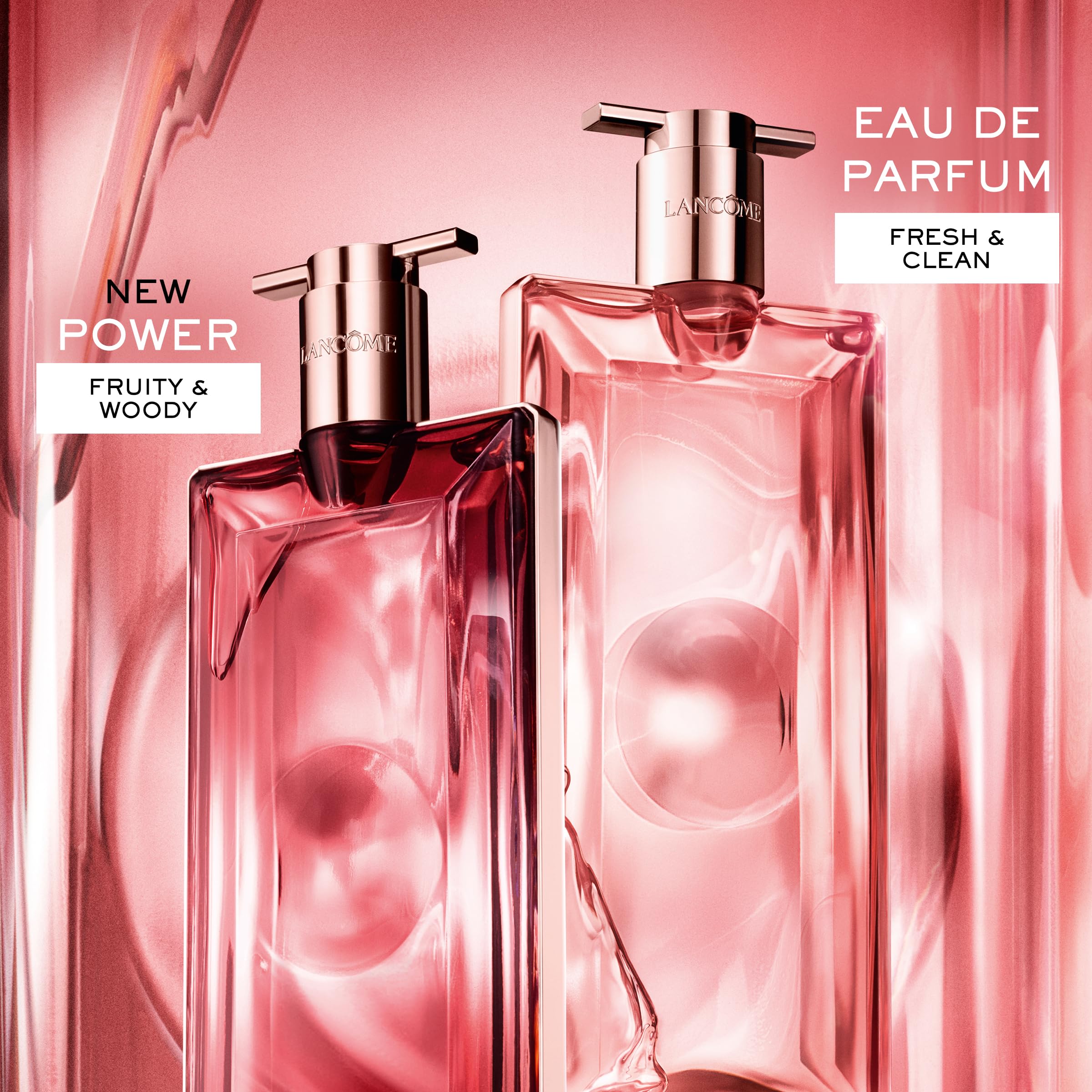 Lancôme Idôle Power long-lasting scent trail suggests all-day confidence.
