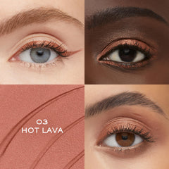 Lancôme Idôle Tint matte swatches demonstrate buildable color for subtle to bold looks.