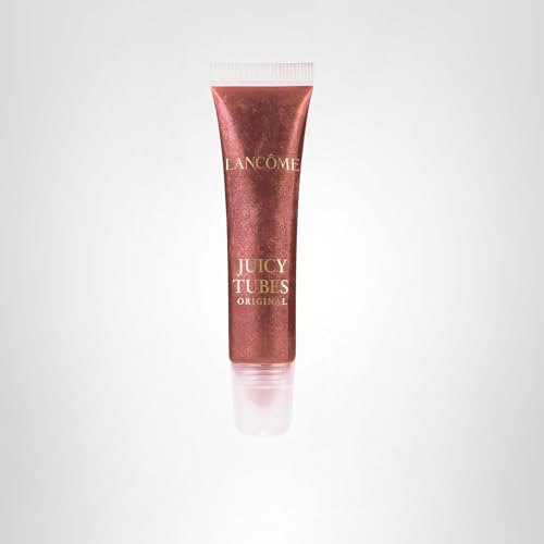 Lancôme Juicy Tubes gloss on lips with light-reflecting shine for daytime glam.