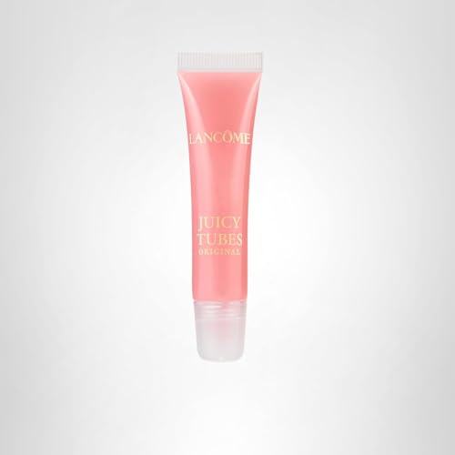 Lancôme Juicy Tubes spring-fling-02 shade swatch on lips for spring glow.