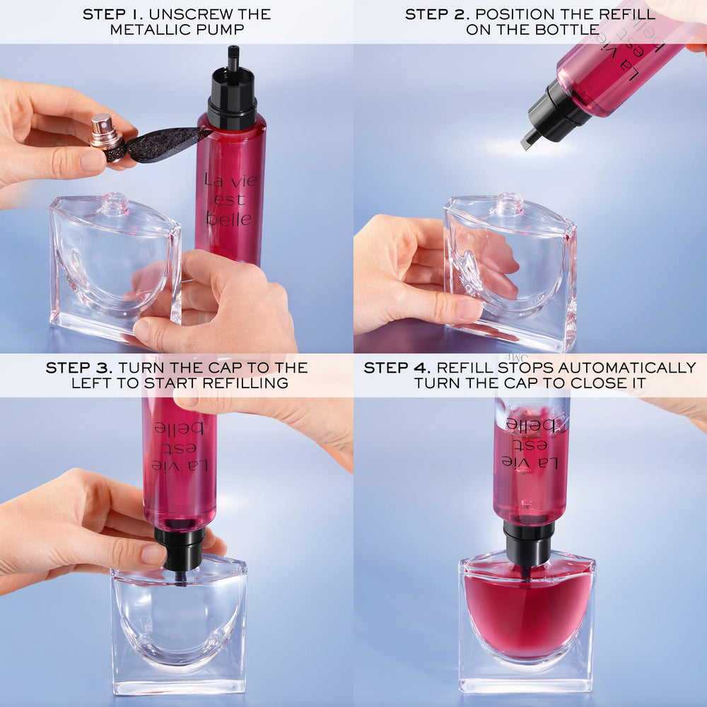 Lancôme La Vie Est Belle L'Elixir refill with bergamot top note for uplifting sparkle