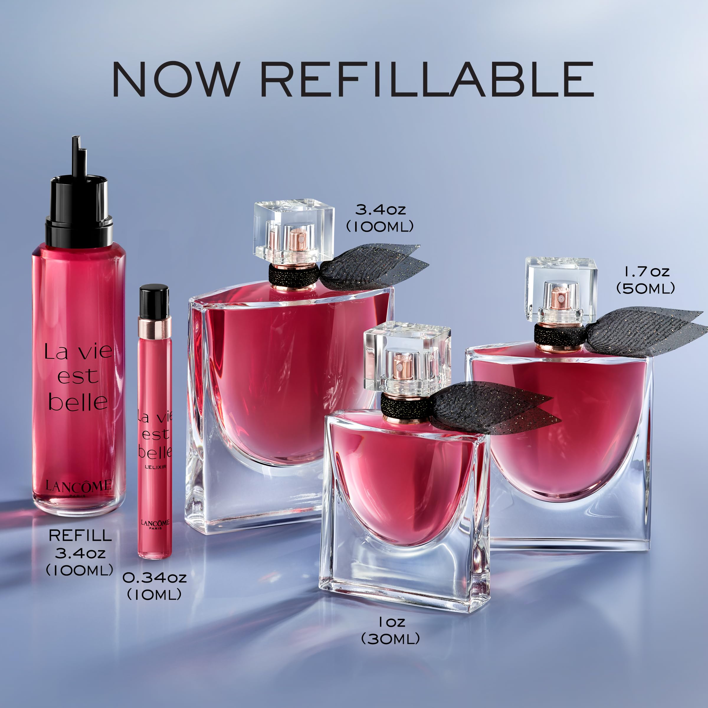 Lancôme La Vie Est Belle L'Elixir refill highlighting violet leaf for velvety floral mood
